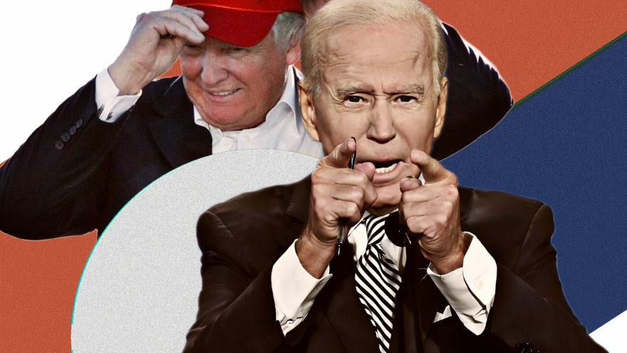 Photo edit featuring the potential 2024 match up of former President Donald Trump and current President Joe Biden © Alexander J. Williams III